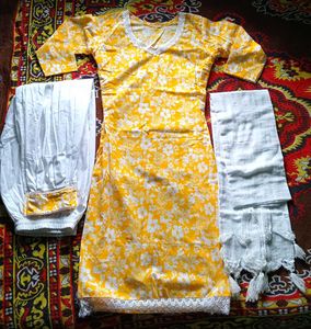 ✨New Yellow Kurti Set✨