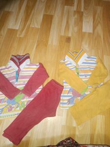set of 2 full sleeves pant shirt