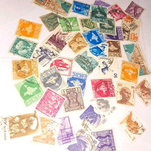 40 VINTAGE INDIA STAMPS
