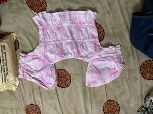 Cute Pink Palm Print Top