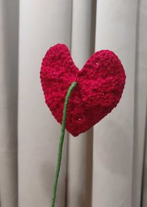 Crochet Antherium Flower Stick