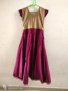 Silk Violet Colour One Piece