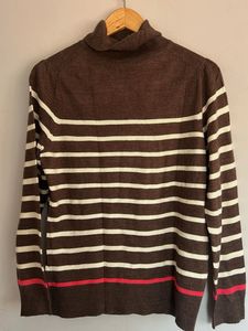 Striped Turtleneck Sweater