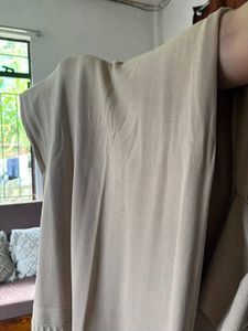 Elegant Beige Midi Dress