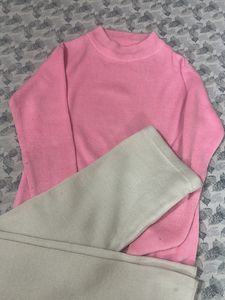 LWarm High neck Inner And Warm Leggings Set