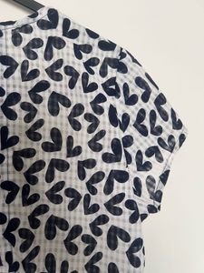 Breezy White Printed Top –(M)