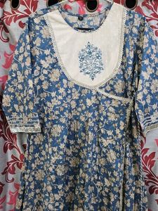 Floral Print Kurta Pillzo Set With Dupatta  Size 3