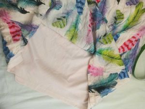 Feather Print Dress