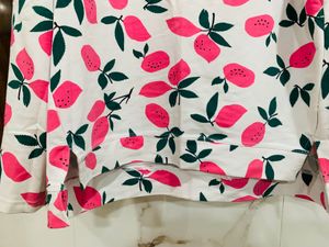 Floral Loose Fit Top For Girls