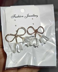 Bow & Flower Drop Earrings✨