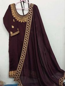 Patiyala Suit Purple & Gold 💜