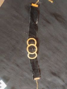 Velvet Rhinestone Necklace