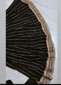 Designer Black Zari Work Anarkali Dress Fixed Pric