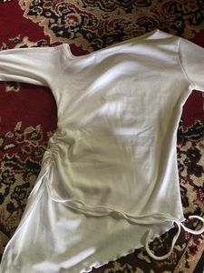 White Cut-Out Top