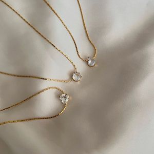 Solitaire Party💎Necklaces Anti-tarnish Set Of 3