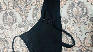 Floral Tie Strap Cami Corset and Black Sexy Top