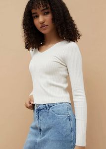 Ginger by Lifestyle Women SolidRibbed Regular Top