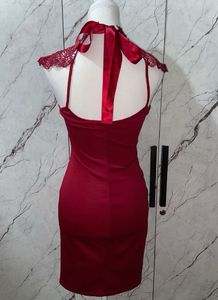 Burgundy Bodycon Dress
