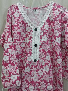 Floral Printed Long Kurti 🩷