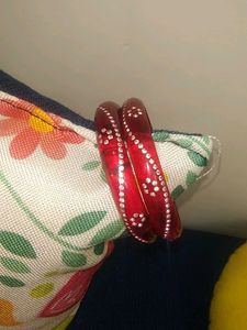 Red Bangles (Set of 2)