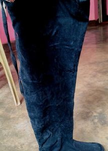 Black Thigh High Boots