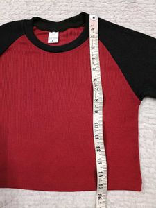 Red &amp; Black Crop Top ❤️🖤