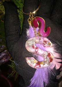 Resin Alphabet Keychain Customized