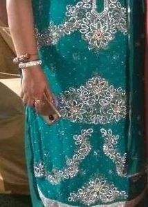 Green Suit With Plazo And Dupatta