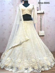 Beautiful Bridal Light Brown Colour Chaniya choli