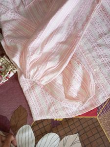 DressBerry Striped Puff Sleeve Shirt