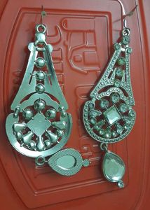 Clearance .Teardrop Earrings Silver Color