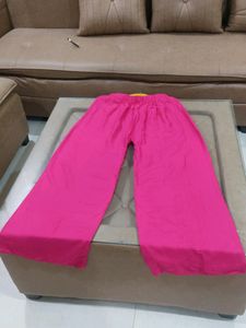 Pink Plazo Free Size