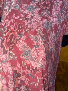 And Floral Print Top Stretchable XL