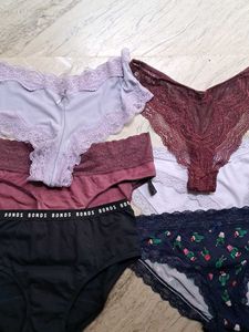 Combo  Of Six  Padded  Imported Fabric Panty