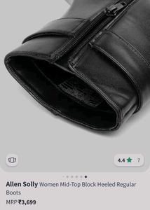 Allen Solly Black Pointed Regular Boots 👢👢