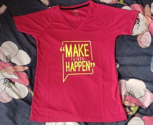 Red &#39;Make Things Happen&#39; Tee
