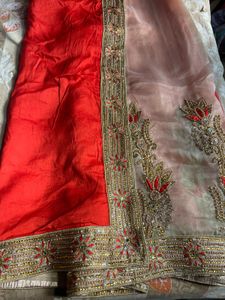 Elegant Embroidered Saree