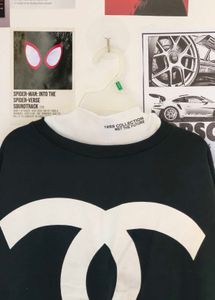 Premium Oversized Black Sweatshirt with Bold Minim