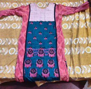 Pink Printed Kurti