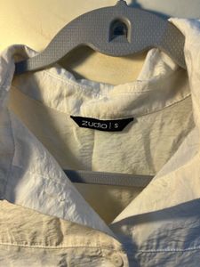 Office siren White Crop Top