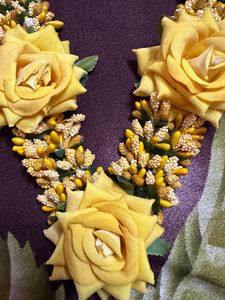 Bridal Haldi Yellow Floral Set