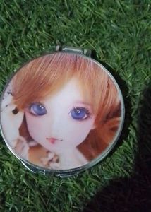 Cute Doll Compact Mirror