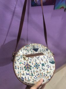 Sling Bag With Ethnic Design