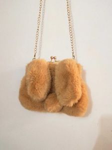 Faux Fur Bunny Clutch