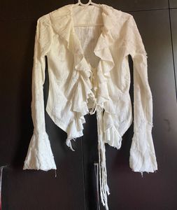 🦢Savana ruffle tie top