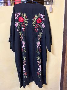 Floral Embroidered Kimono