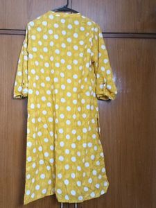Yellow Polka Dot Kurta