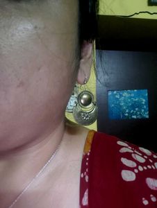 Vintage Pure Brass Earrings