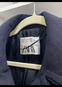 Zara Double Breasted Wool Blend Coat