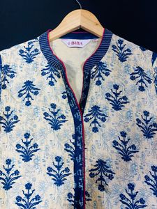 Biba Blue and Half White  Kurta ( Women’s)